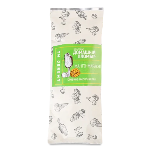 Морозиво 12% Манго-Маракуя, Домашній Пломбір, в/ґ, 70г