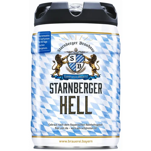 Пиво Starnberger Hell світле 4,8% 5л
