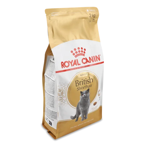Корм сухий повнораціонний для дорослих котів British Shorthair Royal Canin, в/к, 2 кг