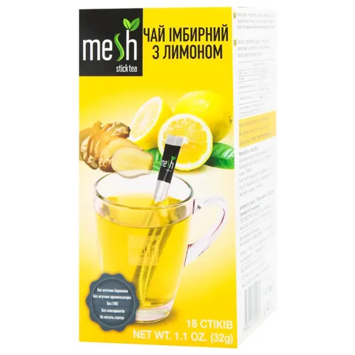 Чай фруктово-трав'яний Mesh Імбірний з лимоном 2г*16шт