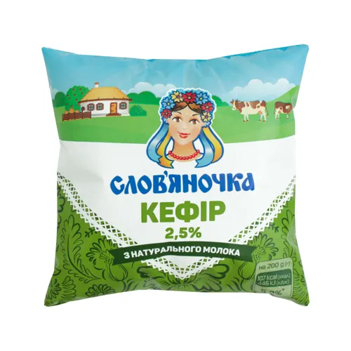 Кефір 2.5% Слов'яночка м/у 425г