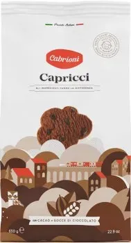 Печиво Cabrioni шоколадне з кусочками шоколада 650г