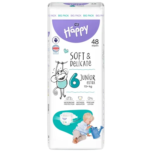 Підгузки Bella baby Happy 6 Junior extra 15+кг 48шт