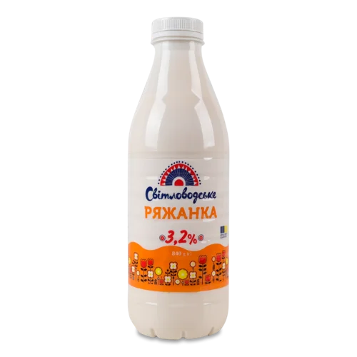 Ряжанка Вищого Ґатунку 3.2%, Світловодське, п/пл, 840г