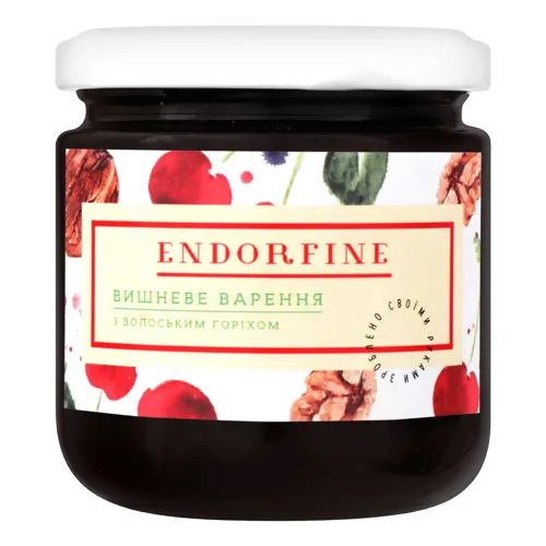 Варення вишневе з волоським горіхом Endorfine 234г