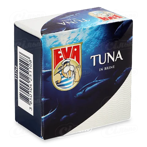 Тунець EVA філе в розсолі, 80г