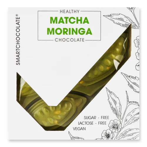 Шоколад Без Цукру Matcha І Moringa Вищого Ґатунку, к/у 75г