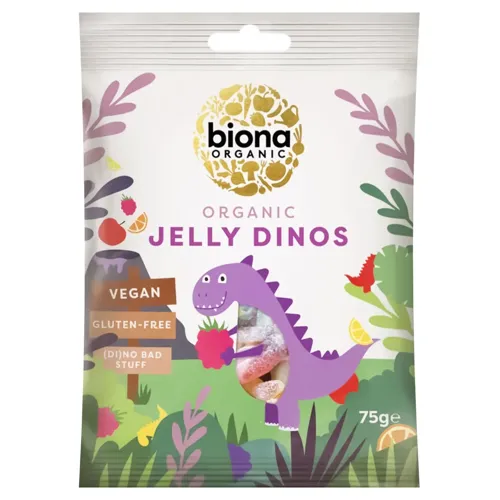 Цукерки желейні Biona Organic Jelly Dinos органічні 75г