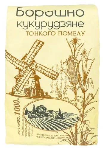 Борошно кукурудзяне тонкого помолу Август м/у 1кг