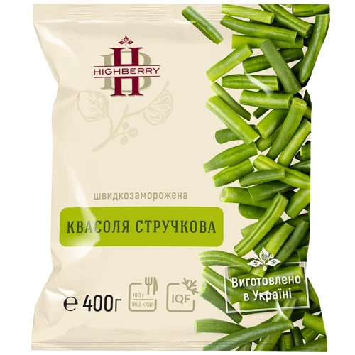 Квасоля стручкова Highberry швидкозаморожена 400г