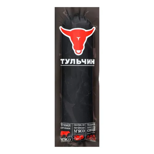 Колбаса Коньячна Тульчин варено-копчена вищого ґатунку 450г