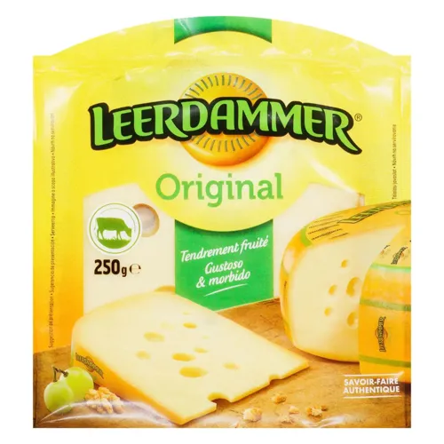 Сир ОРИГІНАЛЬНИЙ твердий 45% Leerdammer, 250г