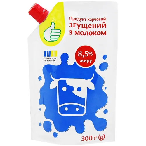 Продукт харчовий згущений з молоком Auchan 8,5% 300г