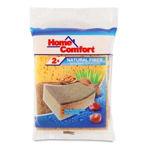 Губки Кухонні Натуральне Волокно Home Comfort, 2 шт