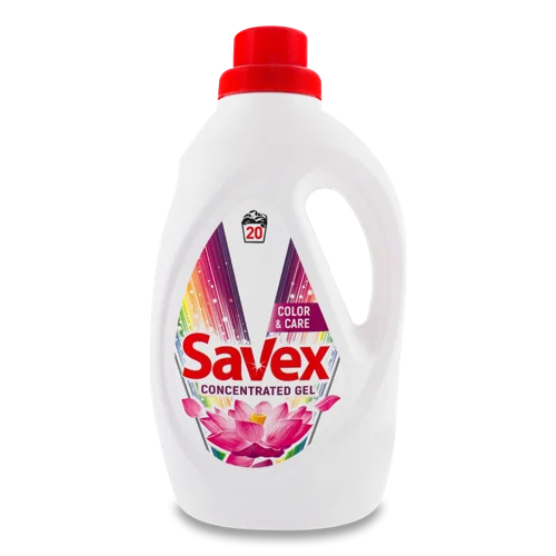 Рідкий Концентрований Засіб Для Прання Кольорових Тканин Color&Care Savex, 1.1л