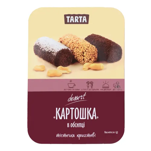 Тістечка в обсипці Картошка Tarta п/у 3х70г