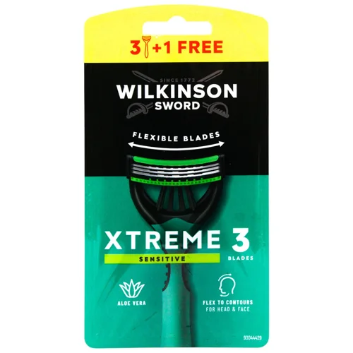 Станок Wilkinson Sword Xtreme3 Sensitive одноразовий 3+1шт