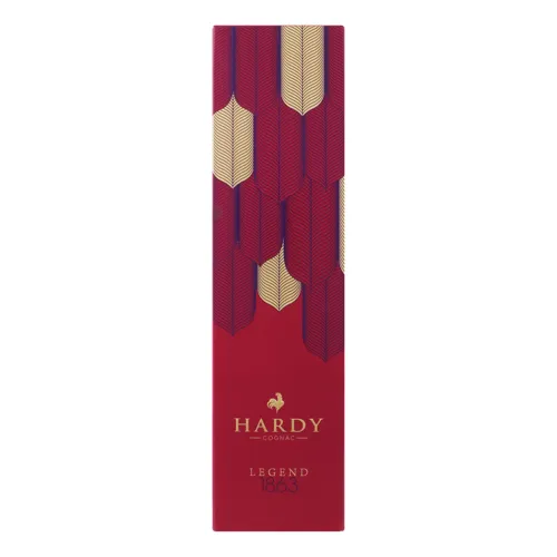 Коньяк 0.7л 40% Legend 1863 Hardy картонна упаковка