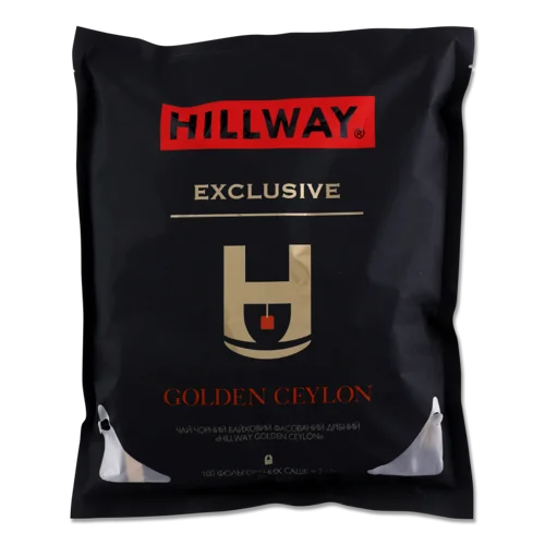 Чорний байховий чай в/с Golden Ceylon Exclusive Hillway, дрібний, 100х2г