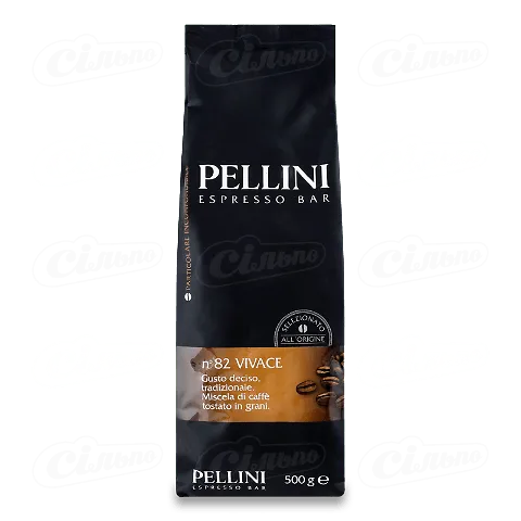 Кава зернова Pellini Espresso Vivace натуральна, 500г