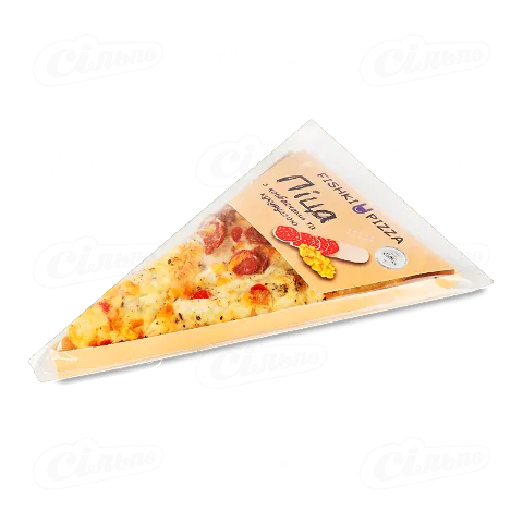 Піца Fishki Pizza з ковбасками та кукурудзою, 125г