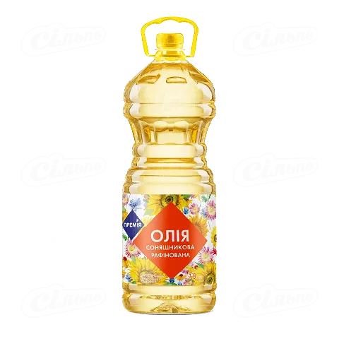 Олія соняшникова «Премія» рафінована, 1,8л