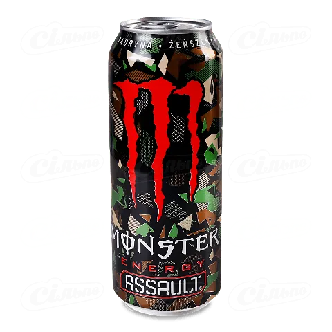 Напій енергетичний Monster «Ассаут» з залізної банки, 0,5л