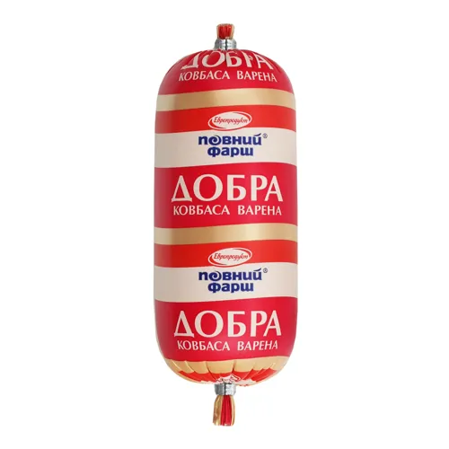 Ковбаса варена Добра Европродукт м'яка упаковка 0.435кг