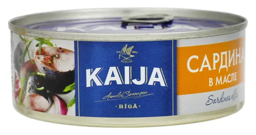 Сардина в олії Kaija з/б 240г