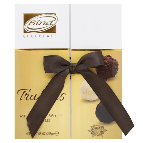 Трюфелі Bind Chocolate в білому, молочному та чорному шоколаді 217г
