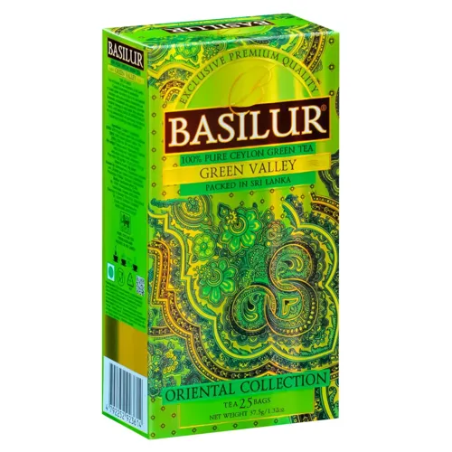 Чай зелений Basilur Зелена Долина 1,5г*25шт