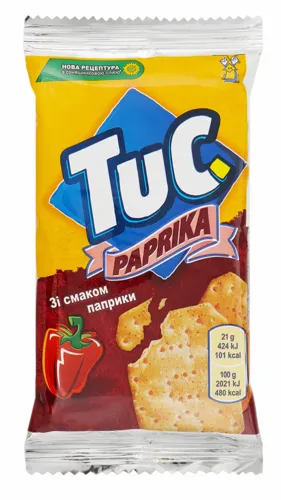Крекер солоний «Paprika Tuc» м/у 21г
