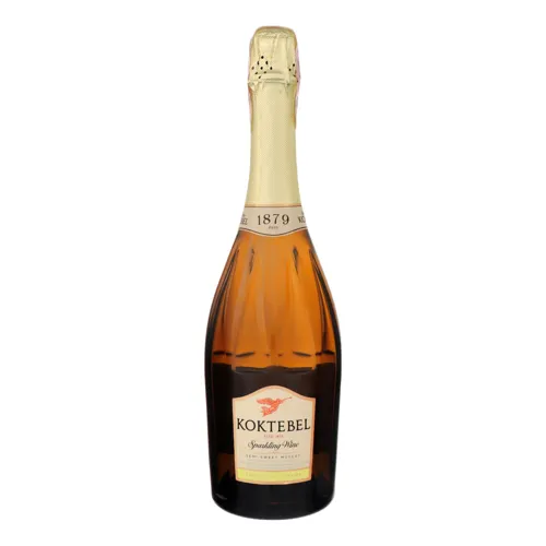 Вино ігристе 0.75л 10.5-13.5% біле напівсолодке Muscat Koktebel