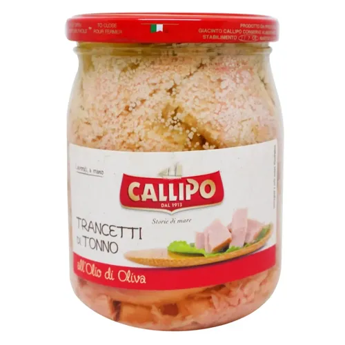 Тунець Callipo шматочками в оливковій олії 550г