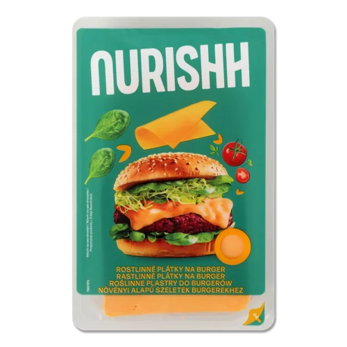 Продукт Рослинний З Ароматом Чеддеру Скибочками Nurishh, Лоток 5х20г