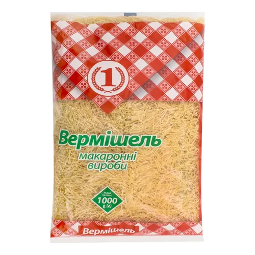 Вироби макаронні Вермішель №1 м/у 1000г