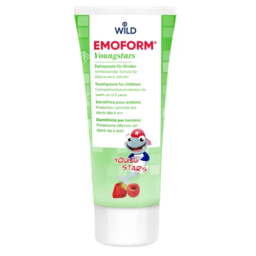 Зубна паста дитяча Dr. Wild Emoform Youngstars з фторидом натрію та олова 6-12 років 75мл
