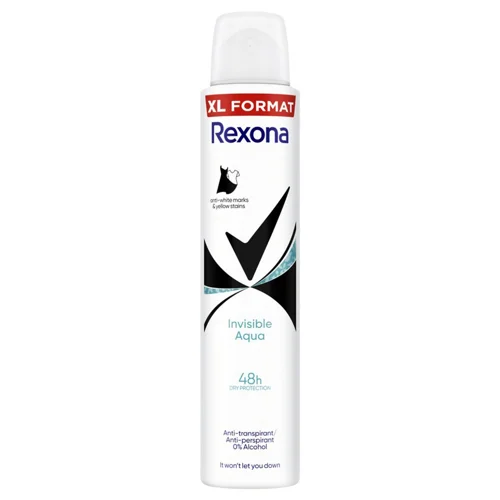 Антиперспірант аерозольний Rexona Invisible Aqua Прозорий кристал 200мл
