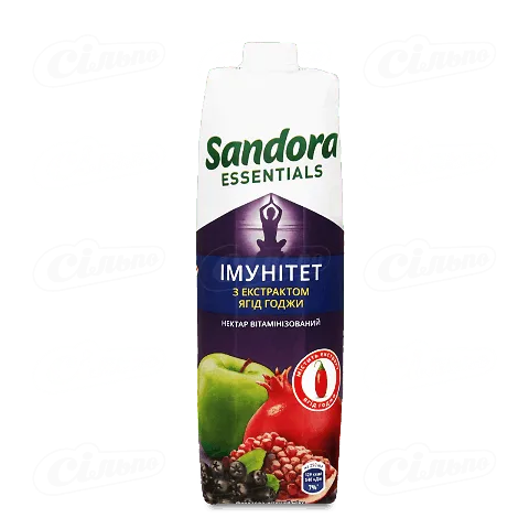Нектар Sandora яблуко-гранат-чор.горобина-яг.годжі, 0,95л