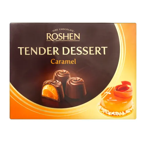 Цукерки шоколадні Caramel Tender Dessert Roshen к/у 121г