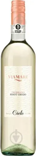 Вино біле сухе Viamare Trebbiano-Pinot Grigio Puglia 0.75л