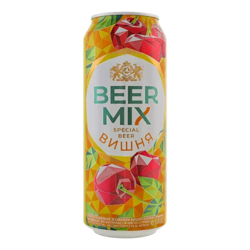 Пиво спеціальне «Cherry BeerMix» 0.5л 2.5%