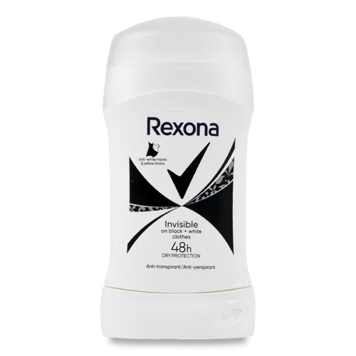 Антиперспірант-олівець Rexona Invisible on Black + White Clothes 50 мл