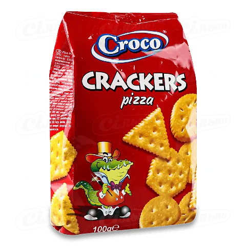 Крекер Croco зі смаком піци, 100г