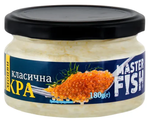 Ікра мойви в білому соусі Класична Master Fish 180г