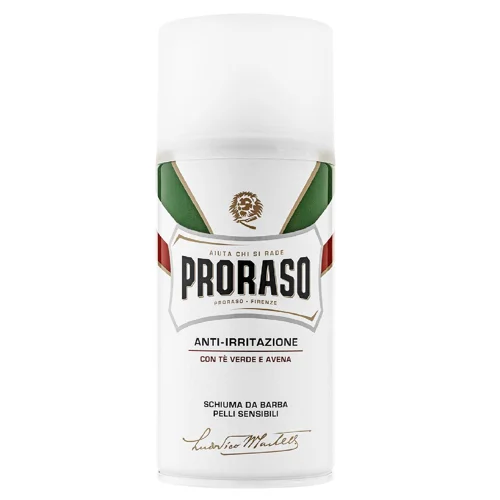 Піна для гоління Proraso для чутливої шкіри з екстрактом зеленого чаю 300мл