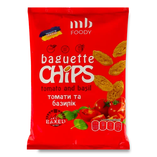 Багети Житньо-Пшеничні З Томатом Та Базиліком, м/у 55г