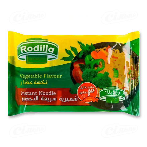 Вироби макаронні Rodilla зі смаком овочів швидкого приготування, 70г