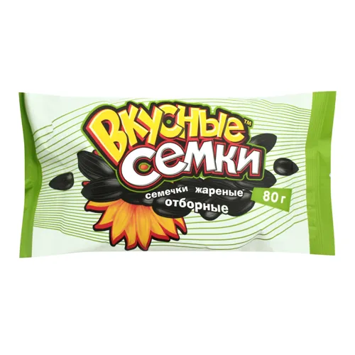 Насіння соняшника смажене «Вкусные семки» 80г