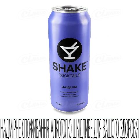 Напій слабоалкогольний Shake Daiquiri Cocktails 7%, 0,5л